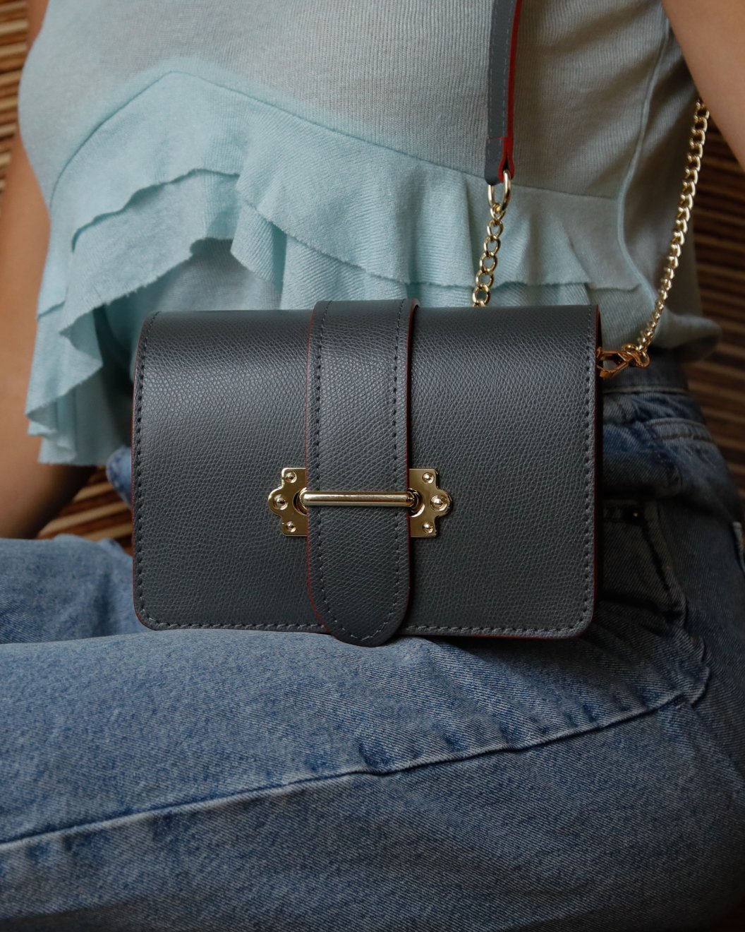 Sac Valentina Gris fonce