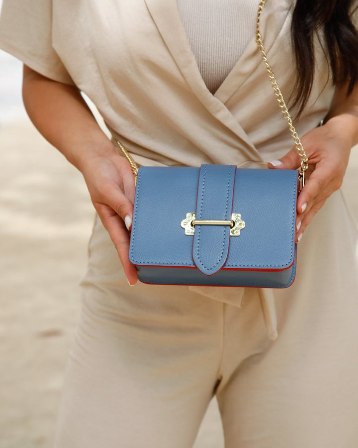 Sac Valentina Bleu gris
